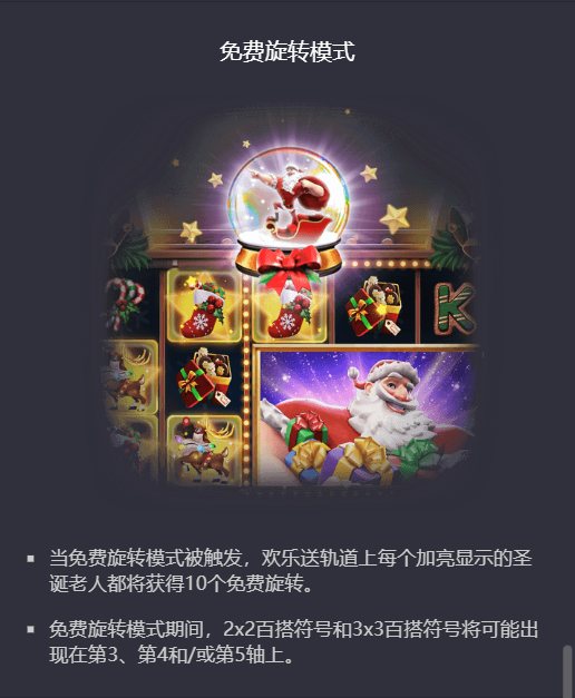 PG电子圣诞欢乐送免费旋转模式说明图