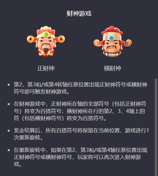 PG电子横财来啦财神游戏模式解说图