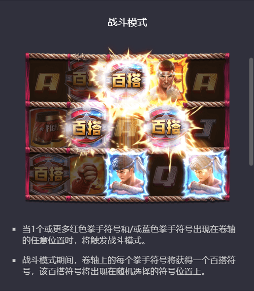 拳霸游戏的战斗模式说明图