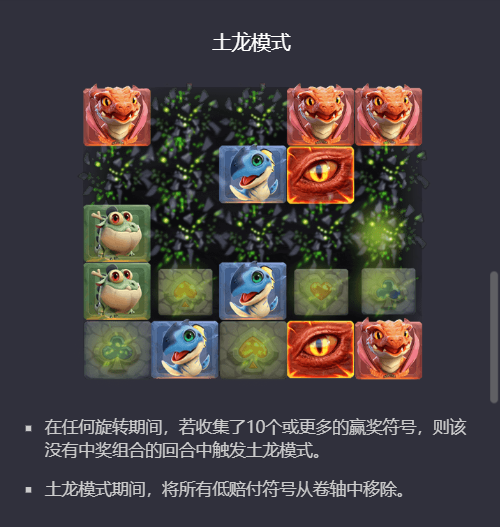 PG电子寻龙探宝游戏的土龙模式说明图