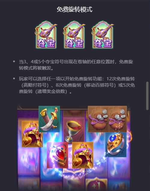 PG电子阿拉丁神灯免费旋转模式玩法说明图