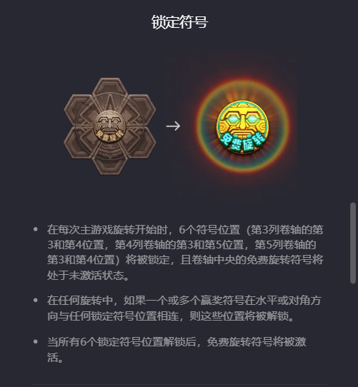 太阳黄金城锁定符号规则说明图